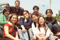 Rongrong, Alex, Stefan, Lu Yi, Li HuaGuang, Tang Xiaoying, YuJie, Dong Mei (April 2003)